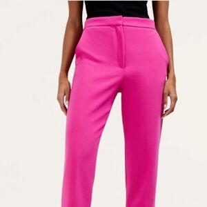 Luxe hot pink trousers